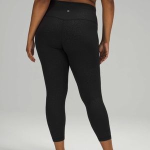 Lululemon Align Pant 25" Jewel Emboss Black Size 2